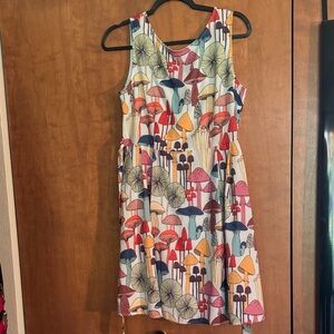 Colorful Mushroom Print Dress by L.A. Soul